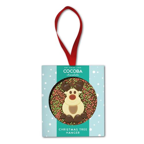 Christmas Reindeer Milk Chocolate Tree Hanger