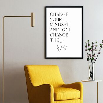 Changer le monde - Image de dicton de motivation 3