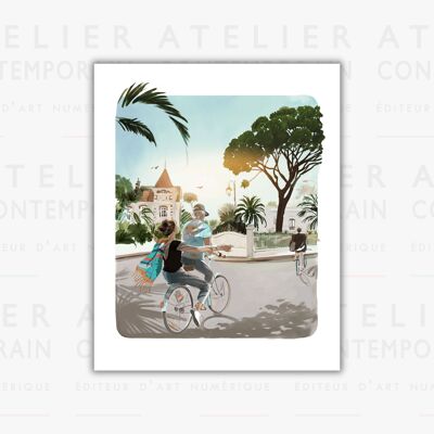 Tirage Fine Art - "Balade en ville" - Sophie Griotto