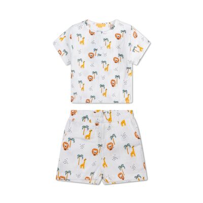 SE Strand-Playsuit-Set Jungen Dschungel