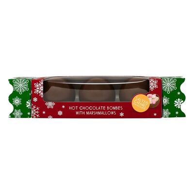 Galleta Bombe de chocolate caliente y caramelo salado navideño