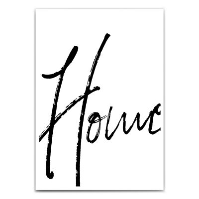 Home poster as wall decoration