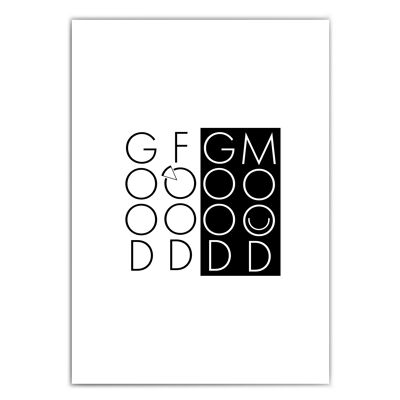 Good Food Good Mood - Wandbild für die Küche