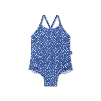 SE UV Mädchen Badeanzug Blue Panther Print