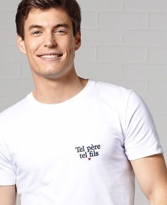 T-shirt da uomo Like Father Like Son (ricamata)