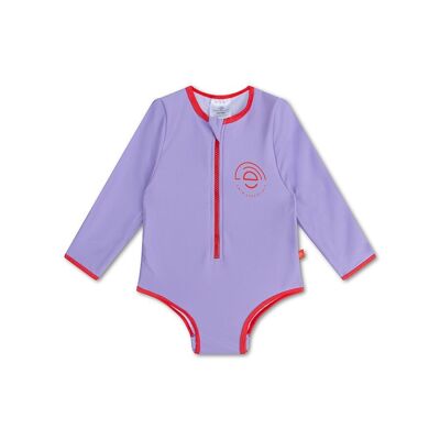 Maillot de bain SE UV manches longues violet