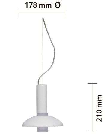 Lampe à suspension LEI - blanche 3