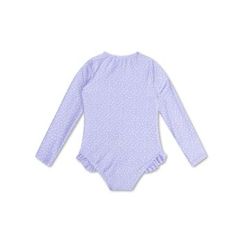 Maillot de bain SE UV manches longues Imprimé Panthère Lilas 2