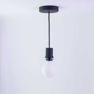 HEXA Black – Spezielle Lampenschirme ausgestattet mit K.NEIN.P für WERKZEUGFREIE Montage am DCL