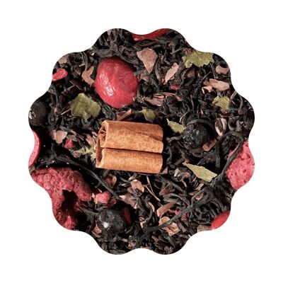 Schwarzer Tee Blaubeere - Himbeere - Schokolade 50gr