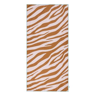 SE Microvezel Handdoek Zebra Oranje 135 x 65 cm