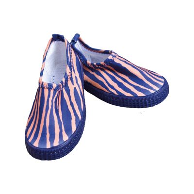SE Water shoes size 19 - 33 Blue Orange Zebra