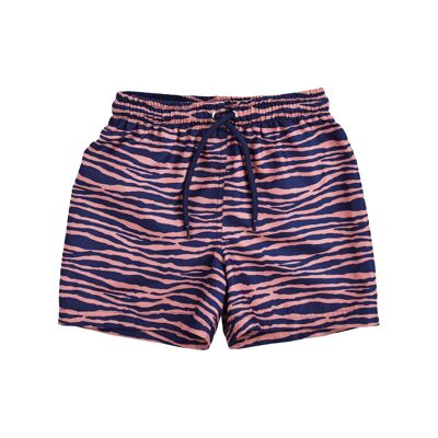 SE UV Swim Shorts Boys Blue Orange Zebra