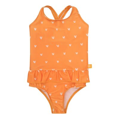 SE UV Costume da bagno bambina Cuori Arancio