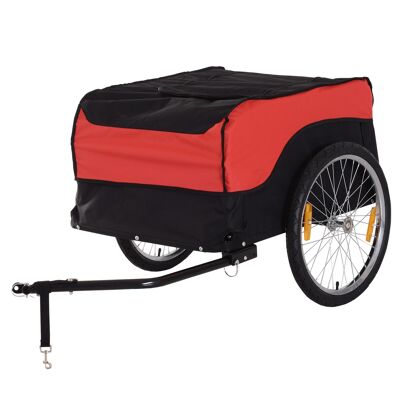 Morres Wonen transportkar bakfietskar fietsaanhangers bakfietskar CargoTrailer (rood-zwart)