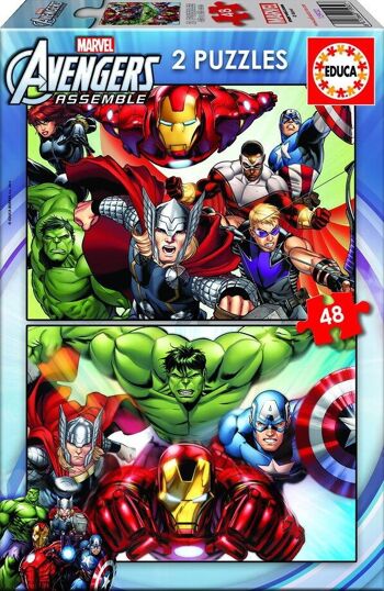 Puzzle 2x48 Pièces Avengers