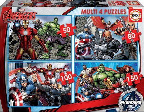 Puzzle 4 en 1 Avengers