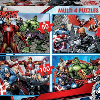 4 in 1 Avengers puzzle