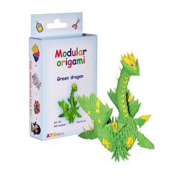 Kit d'Assemblage Modulaire Origami Green Dragon 1