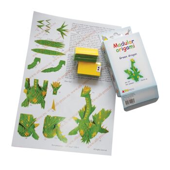 Kit d'Assemblage Modulaire Origami Green Dragon 2