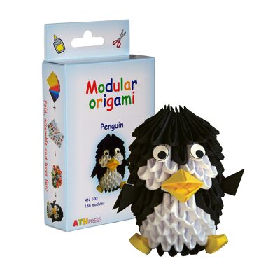 Kit per Assemblaggio Origami Pinguino Modulare