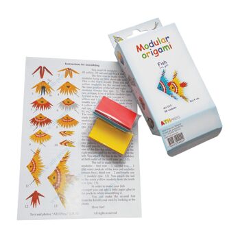Kit d'Assemblage Modulaire Origami Poisson 1 + 1 2