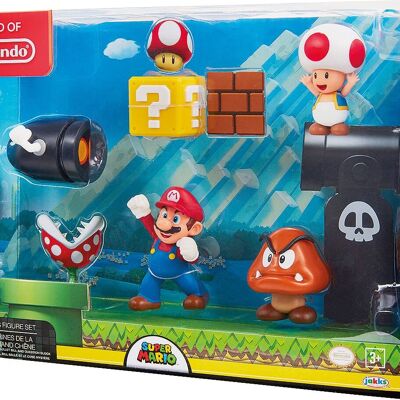 Diorama Box 5 figurine di Mario