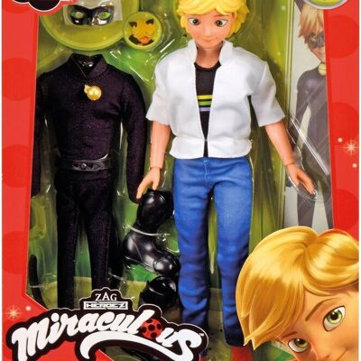 Adrien Miraculous 26 cm e 2 abiti