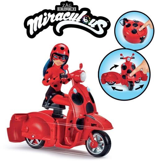 Miraculous Scooter Et Poupée Ladybug
