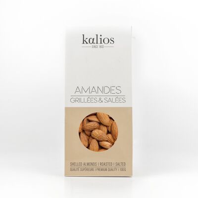 Amandes grillées et salées 100g