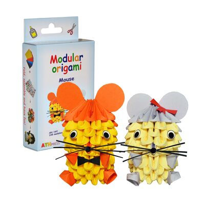 Kit de Montaje de Ratón Modular Origami 1 + 1