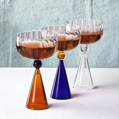 Calice da cocktail in vetro champagne | Bicchieri da vino