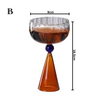 Gobelet en verre à cocktail au champagne | Verrerie à vin 6