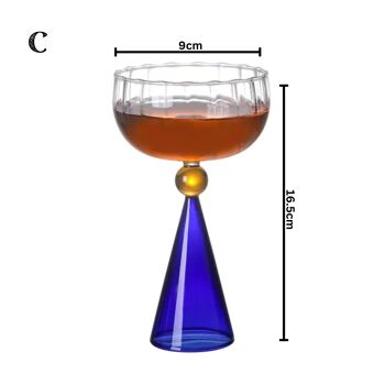 Gobelet en verre à cocktail au champagne | Verrerie à vin 7