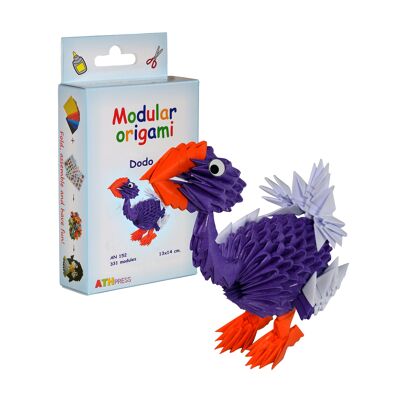 Bausatz zum Zusammenbau von modularem Origami Dodo