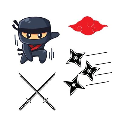 Tatouage temporaire Sioou - Ninja
