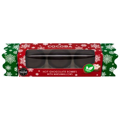Cracker di Natale Bombe al cioccolato caldo vegano
