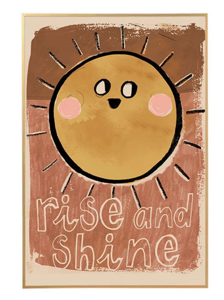 Poster „Rise&Shine Sun“.