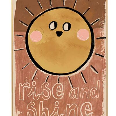 Cartel del sol Rise & Shine Póster