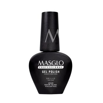 Top coat vernis semi permanent MASGLO GEL POLISH 14 ml