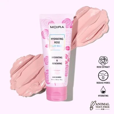 Moisturizing mask with pink clay