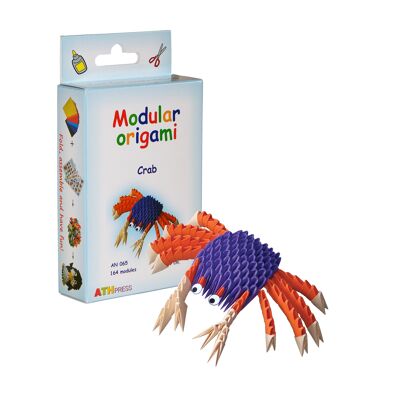 Kit para ensamblar cangrejo origami modular
