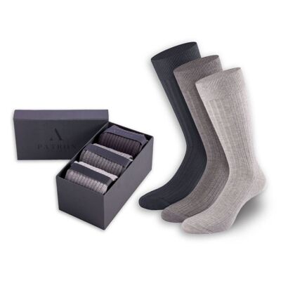 Coffret cadeau Business Basic de PATRON SOCKS - UN CADEAU HAUT DE GAMME !