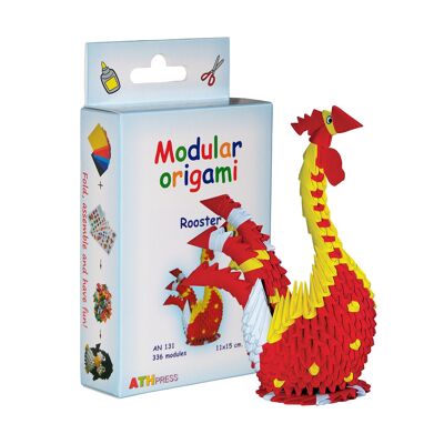 Kit for Assembling Modular Origami Rooster