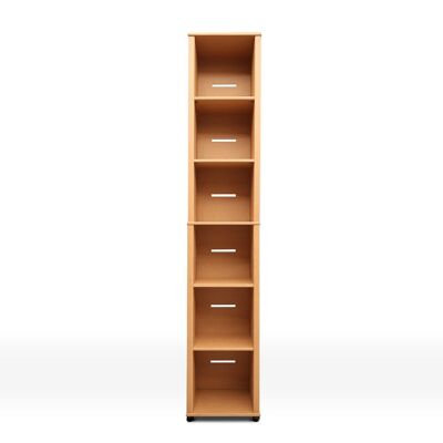 Bookcase SINGLE with shelves - natural
Set 10 pieces.
