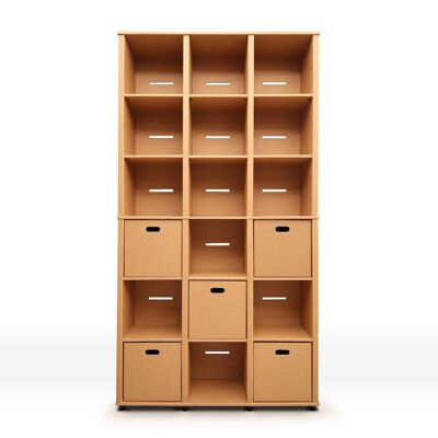 Bookcase with 5 drawers HARALD set 10 pcs.