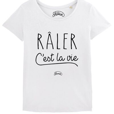 T-SHIRT BIANCA DONNA RALER C'EST LA LIFE