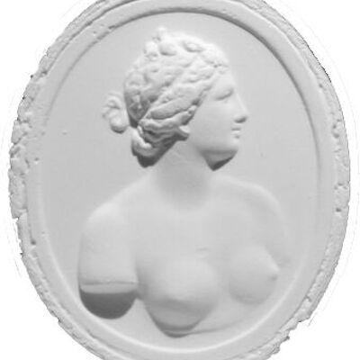 Plaster cameo to hang on our scented candles | Toile de Jouy | antiquity