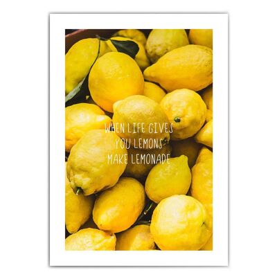 Make Lemonade - Kitchen Poster