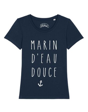 TSHIRT NAVY FEMME MARIN D'EAU DOUCE